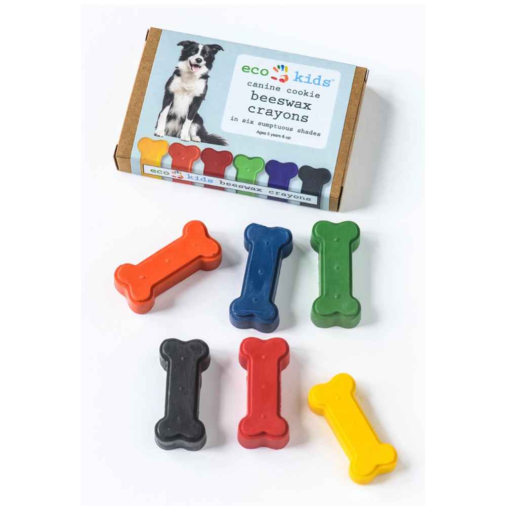 Dog Bone-shaped Beeswax Crayons