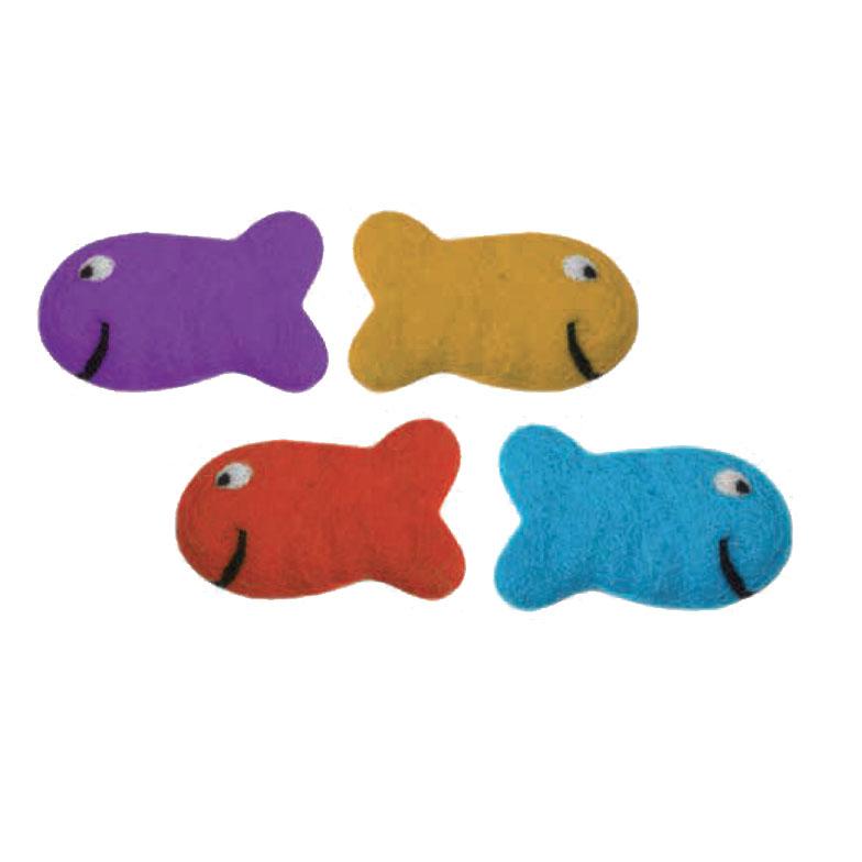 Hand-Felted Organic Cat Toys