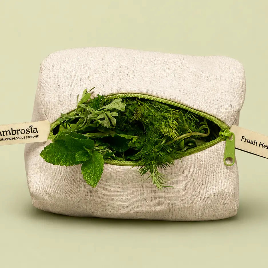 Handmade Reusable Linen Produce Storage Bags