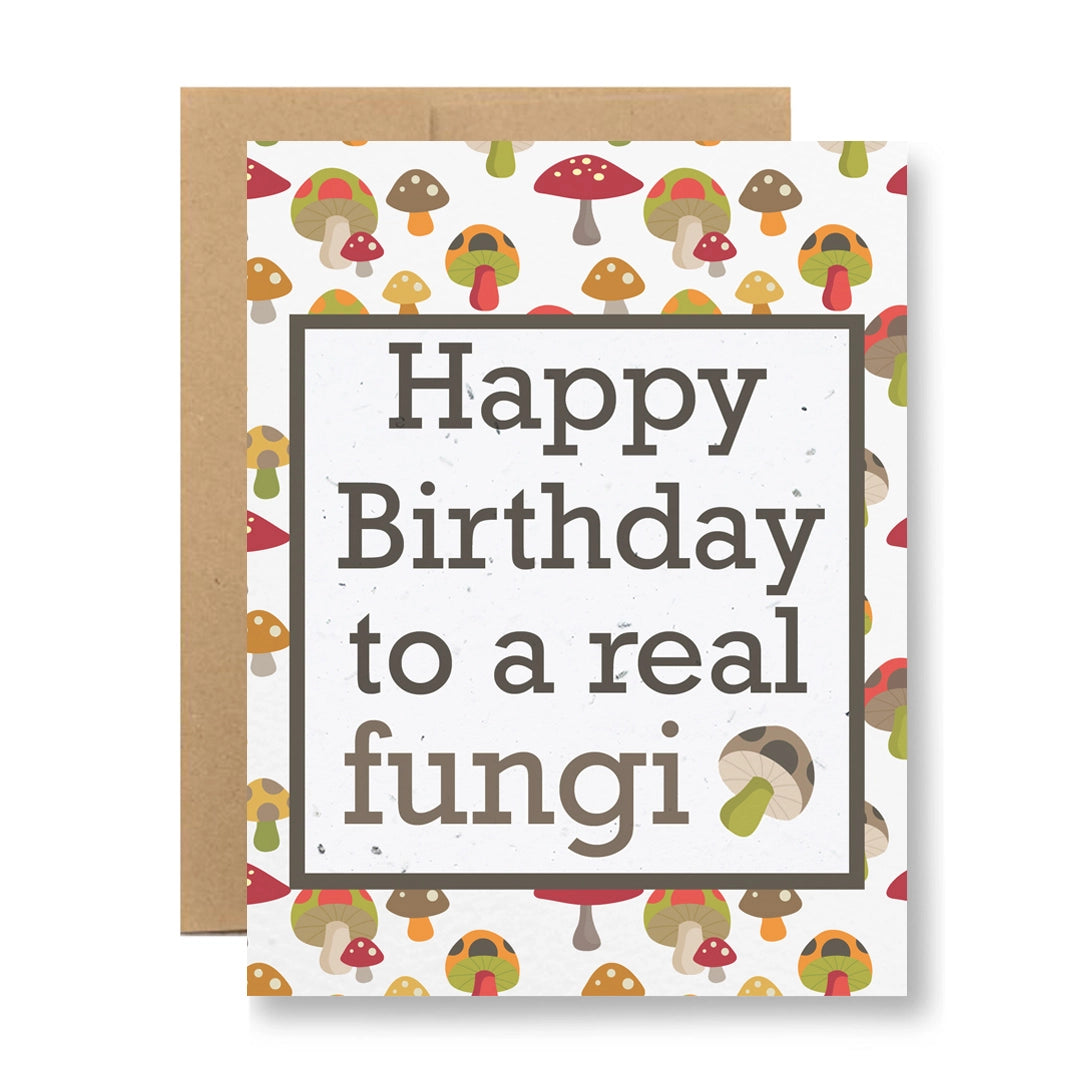 Real Fungi Plantable Greeting Card