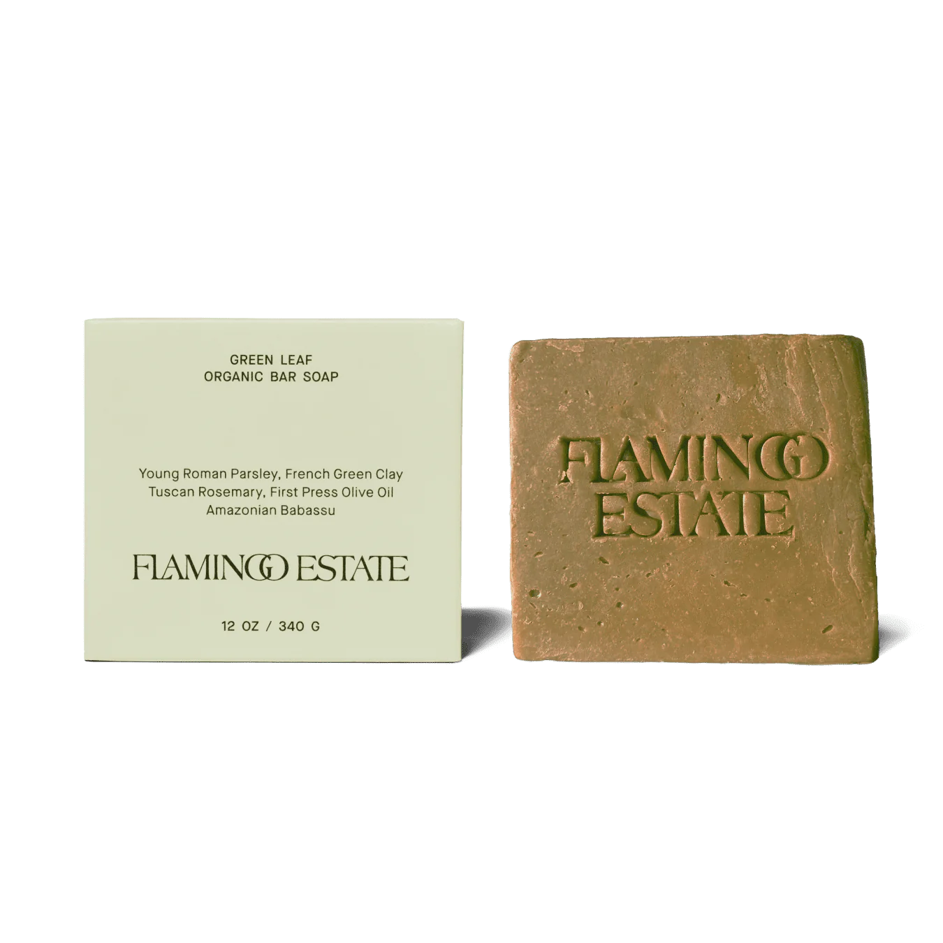 Flamingo Estate Green Leaf Bar Soap (12oz)