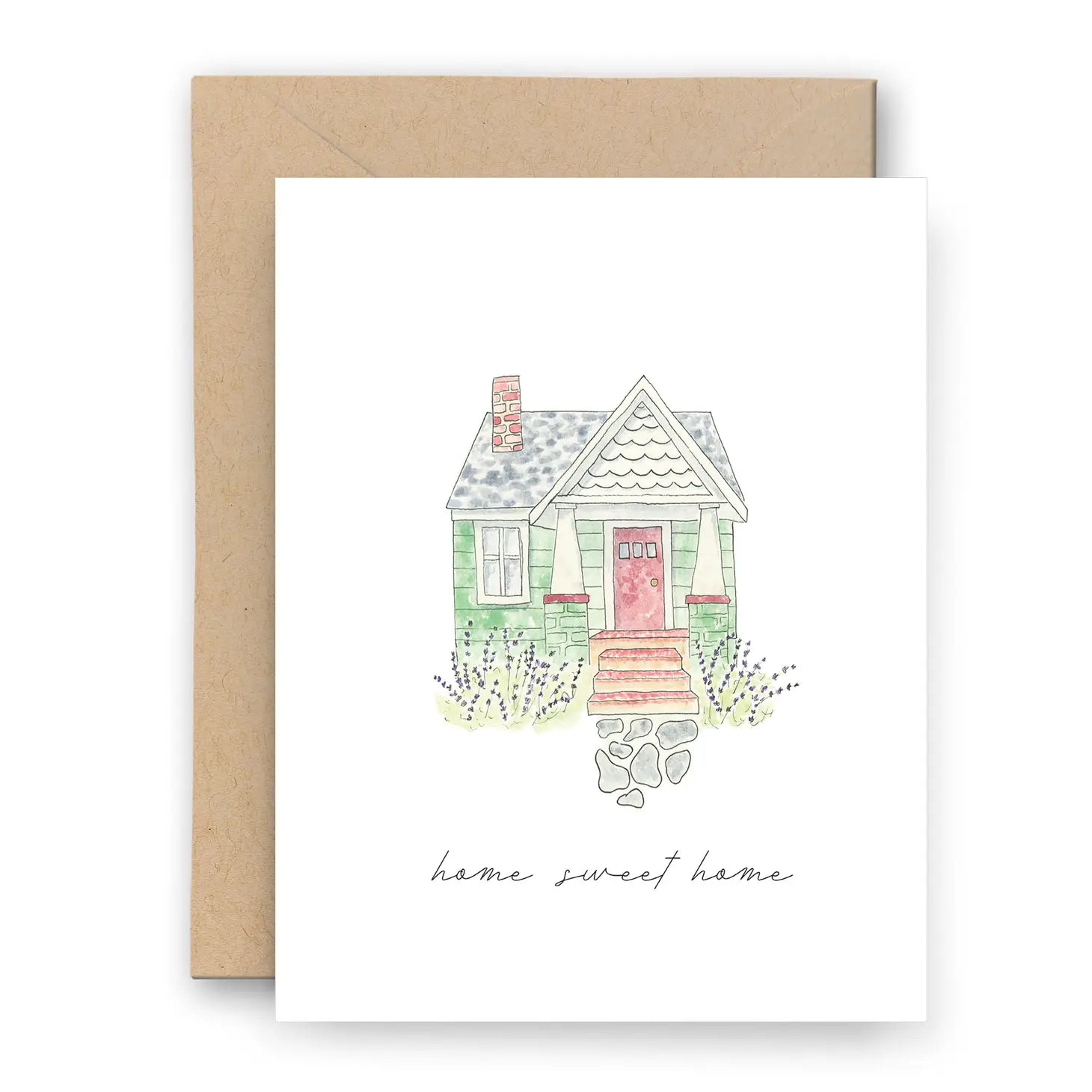 Home Sweet Home Hand Drawn Greeting Card