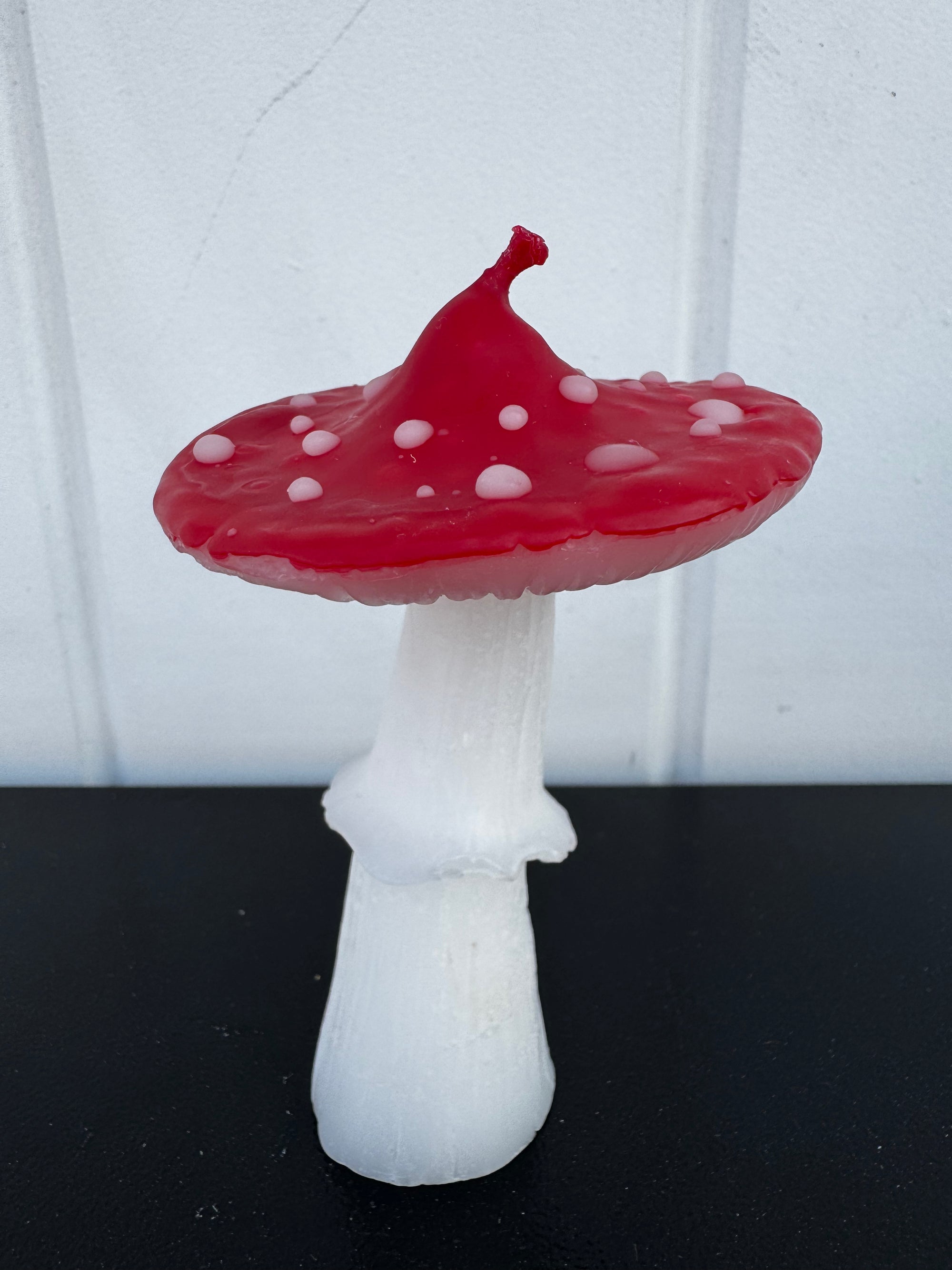 Amanita Mushroom  Beeswax Candle