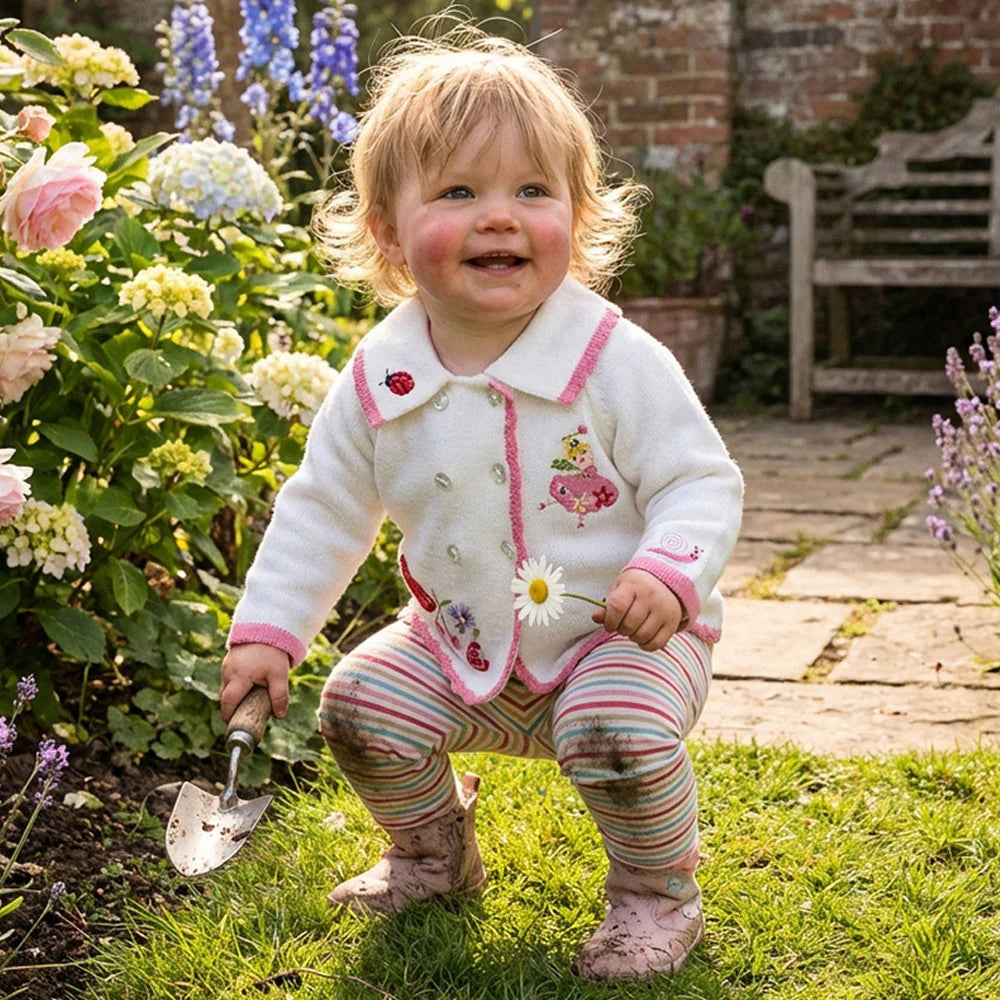 100% Cotton Fairy Applique Coat