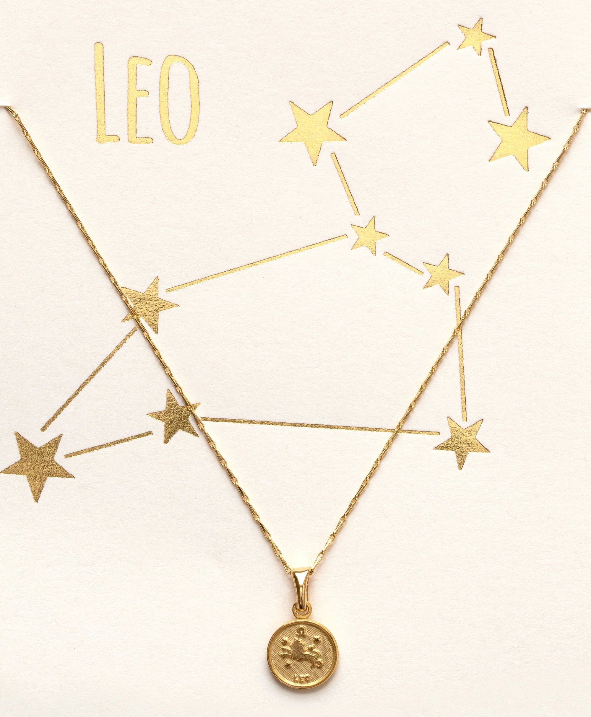 Tiny Zodiac Medallion Necklace