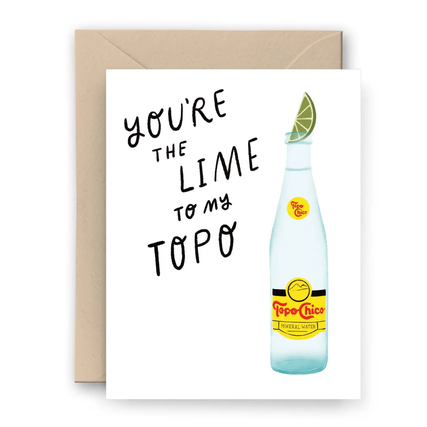 Lime To My Topo Hand Drawn Greeting Card