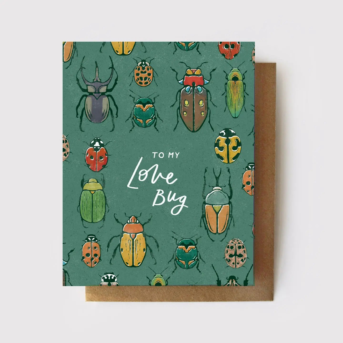 Love Bug Hand Drawn Greeting Card