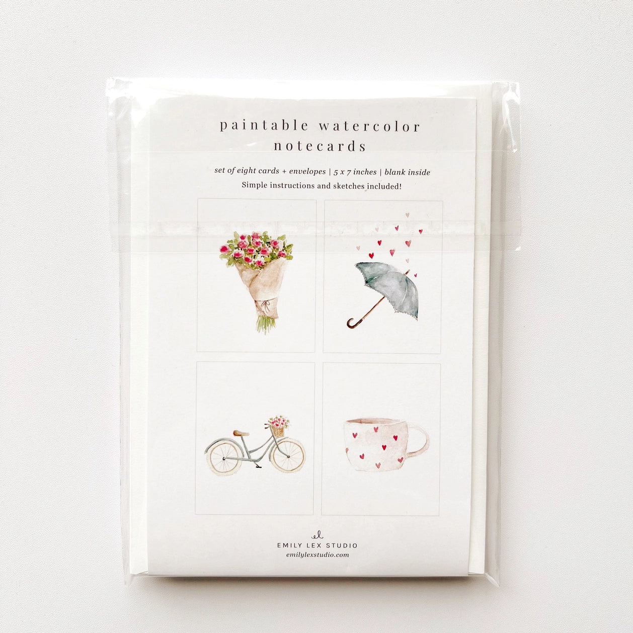 Paintable Watercolor Notecards