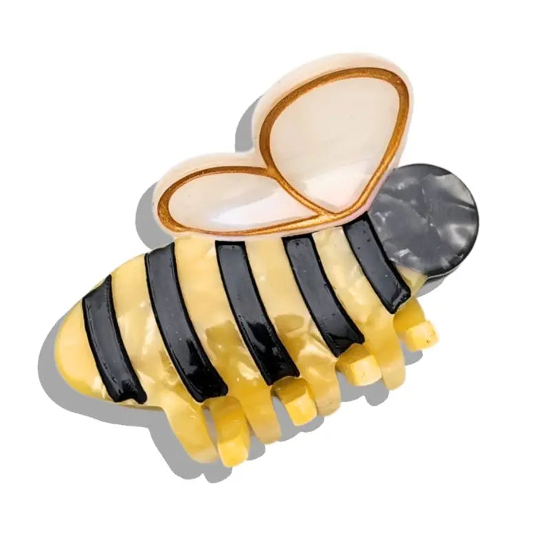 Hand-Painted Acetate Hair Clips