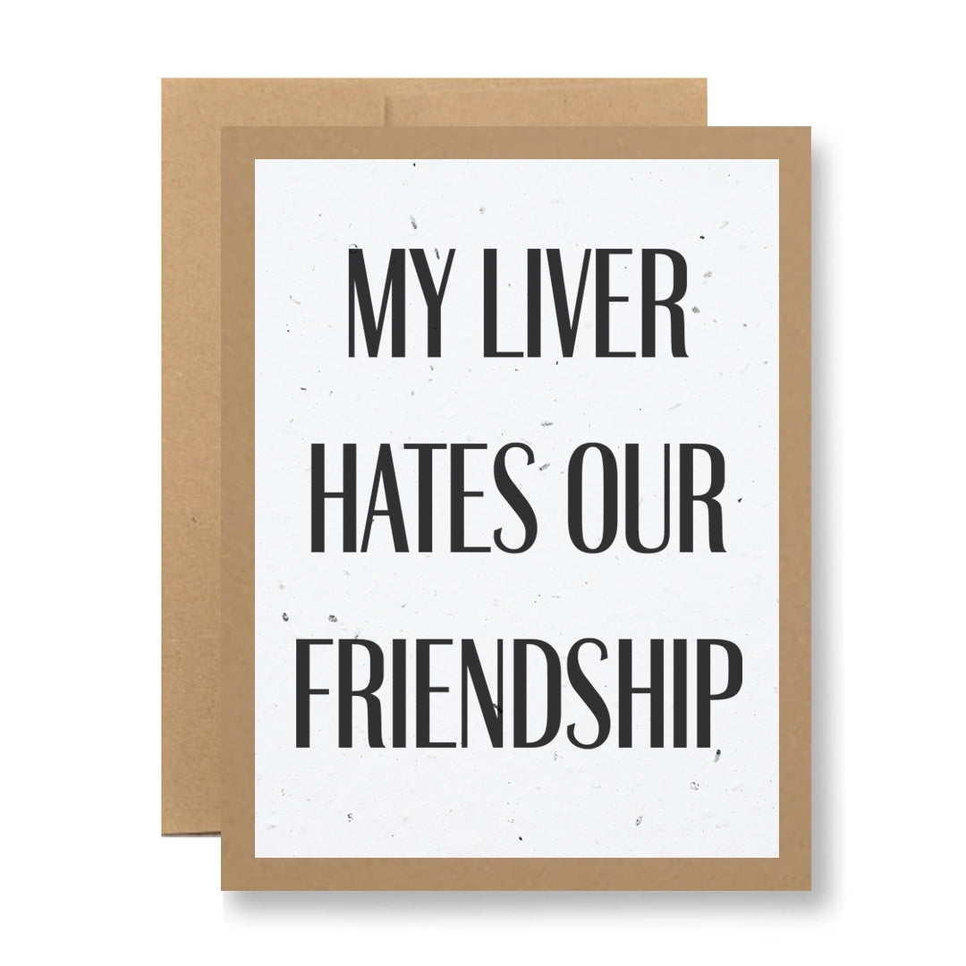 My Liver Plantable Greeting Card