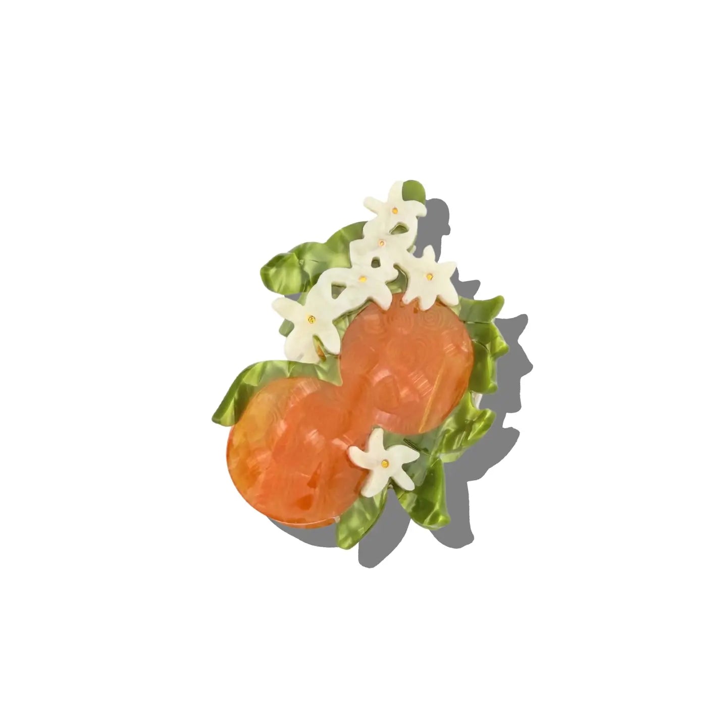 Hand-Painted Acetate Hair Clips