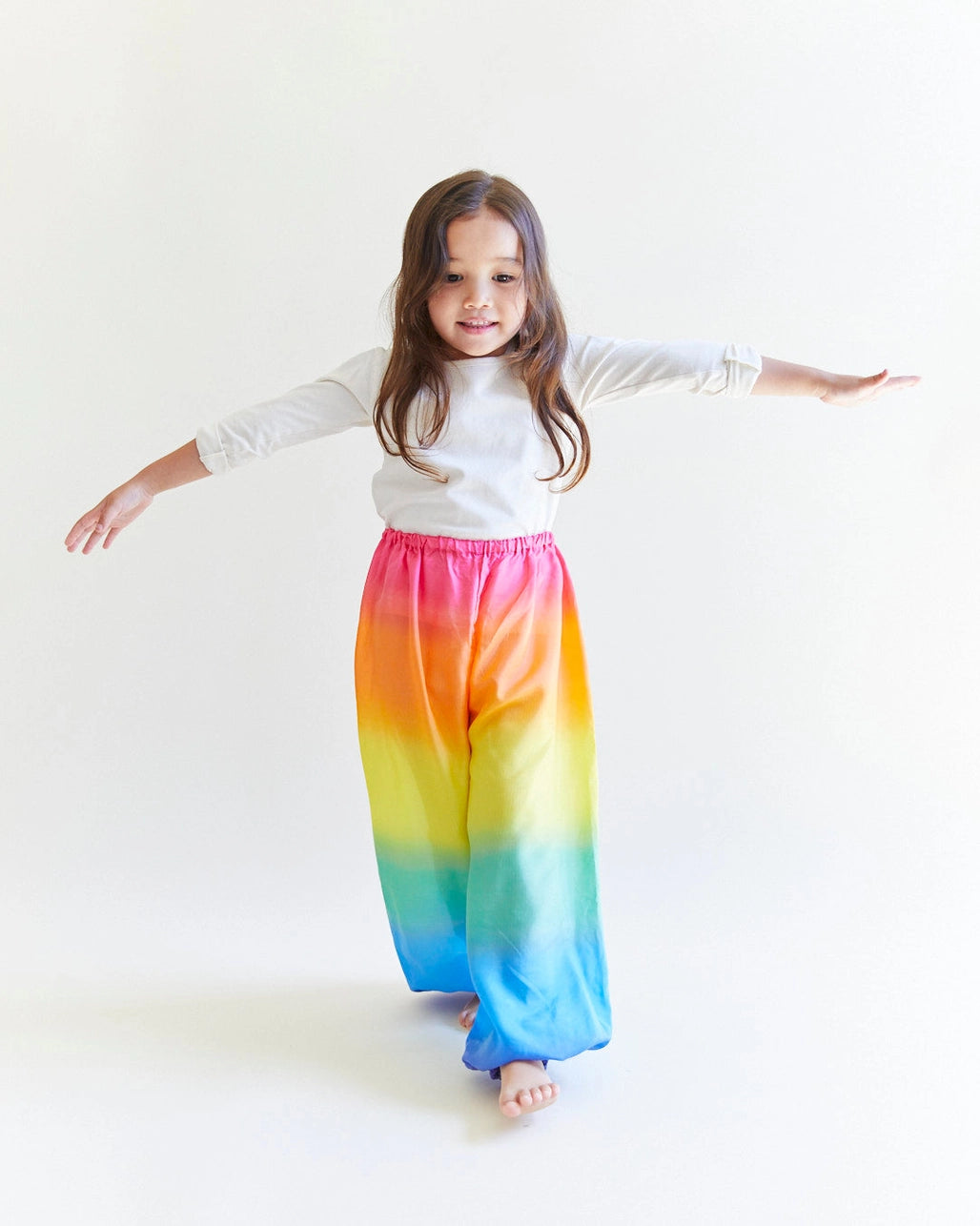 Silk Rainbow Pants