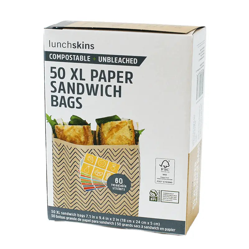 Compostable, Recyclable, Sealable Sandwich Bags