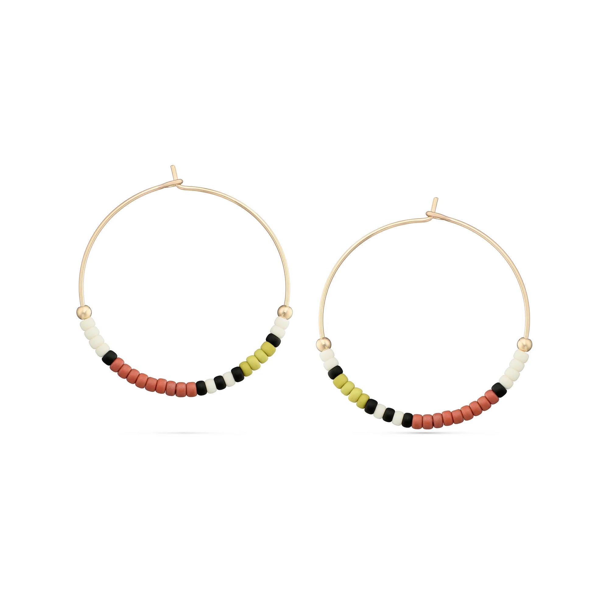 Prisma Beaded Hoops by Baleen