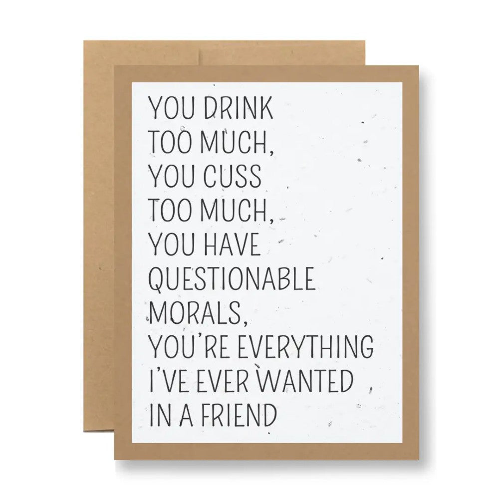 Questionable Morals Plantable Card