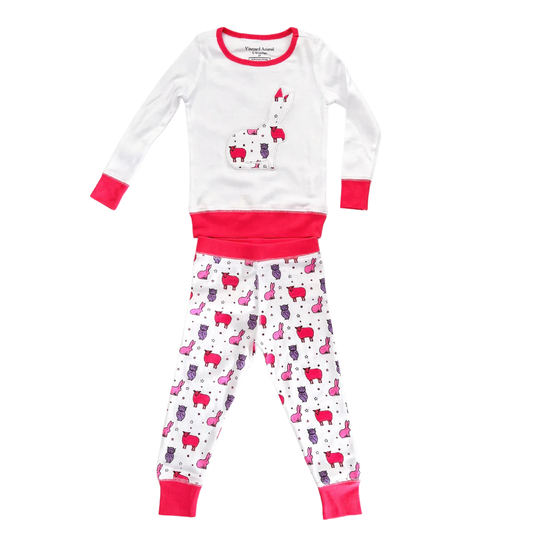 Vineyard Animal Kids Pajama Set