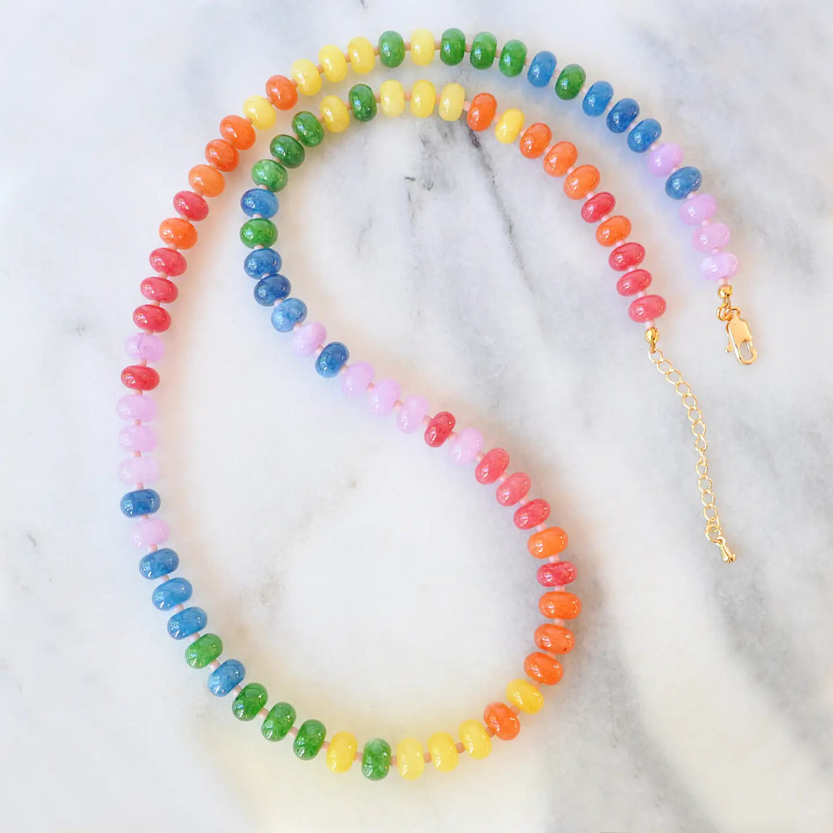 Gemstone and Glass Bead Necklaces