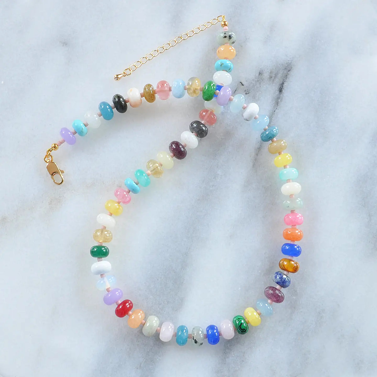 Gemstone and Glass Bead Necklaces