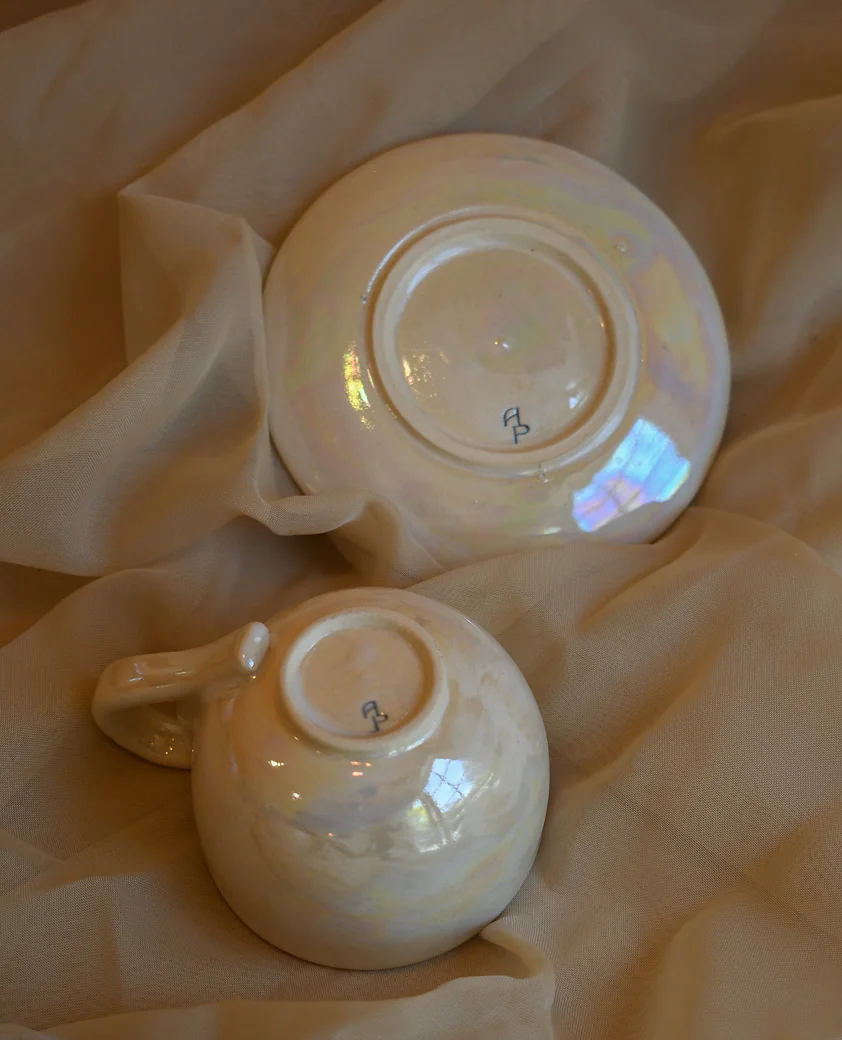 Autumn Priestley Moonstone Collection Teacup & Saucer