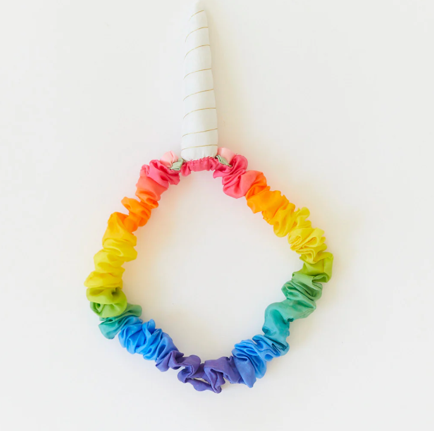 100% Silk Rainbow Unicorn Headband