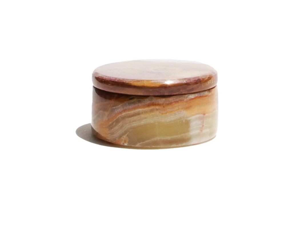 Real Stone Onyx Jar Perfume Balm