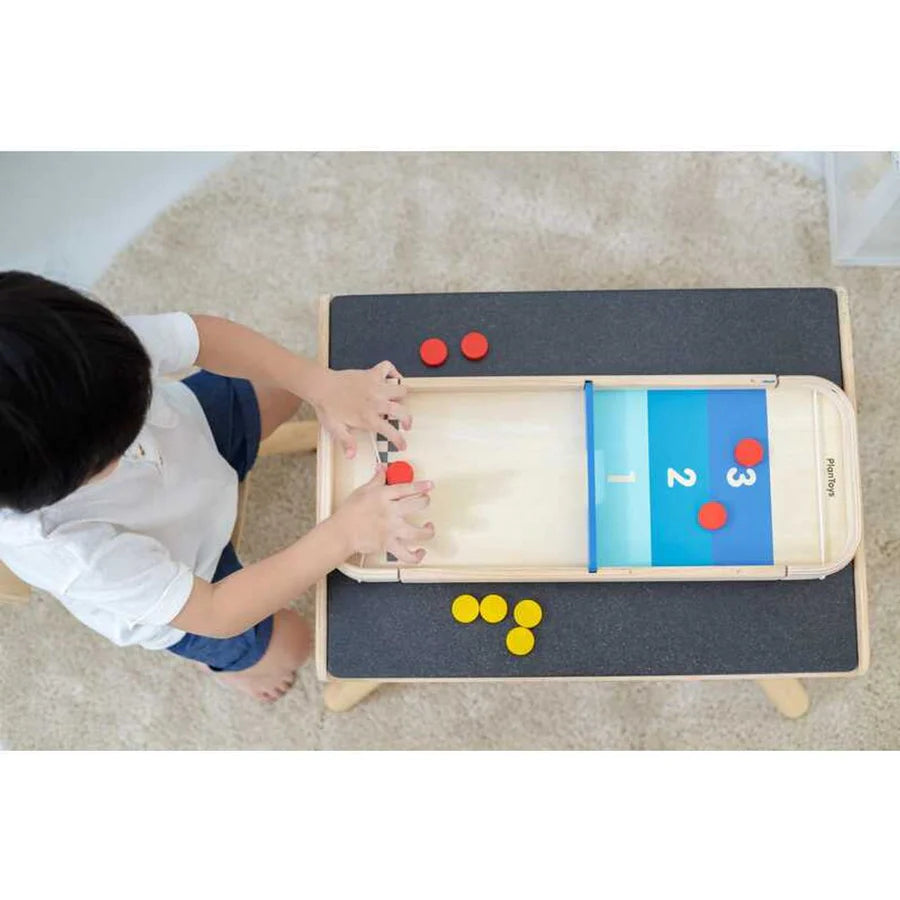 PlanToys Reclaimed Rubber Wood Toys - Shuffleboard