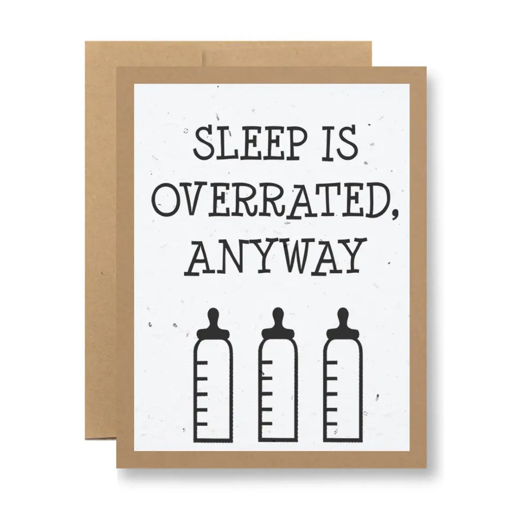 Sleep is Overrated Plantable Greeting Card