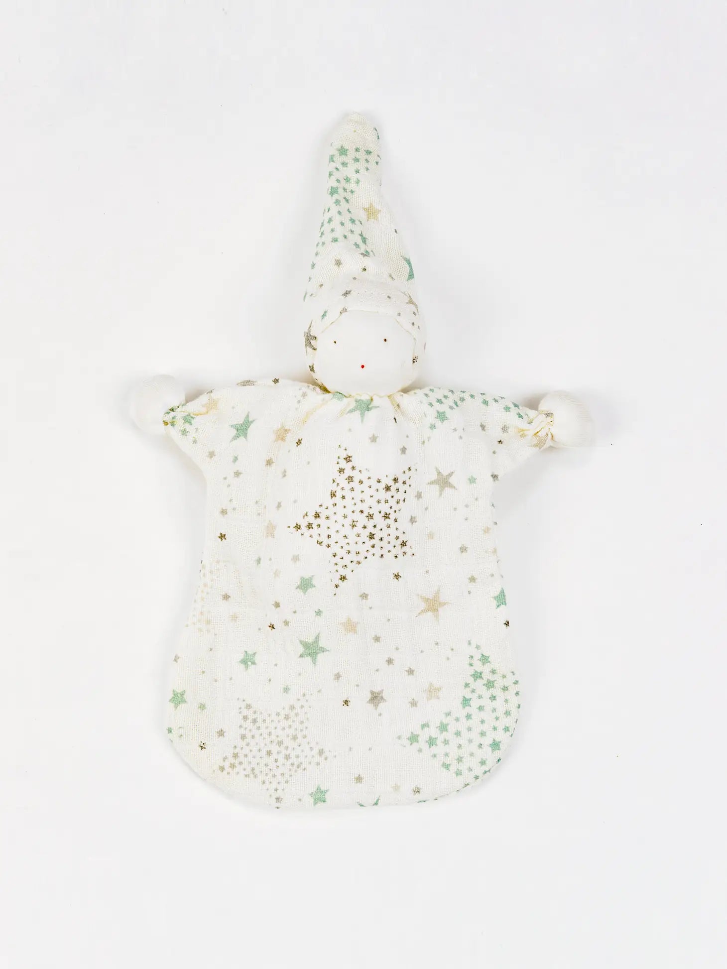 Organic Baby Muslin Sleeping Doll - Twinkle Stars