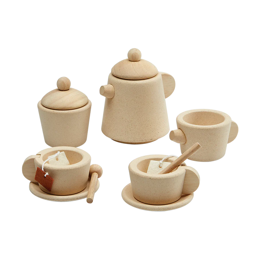 Rubberwood Tea Set