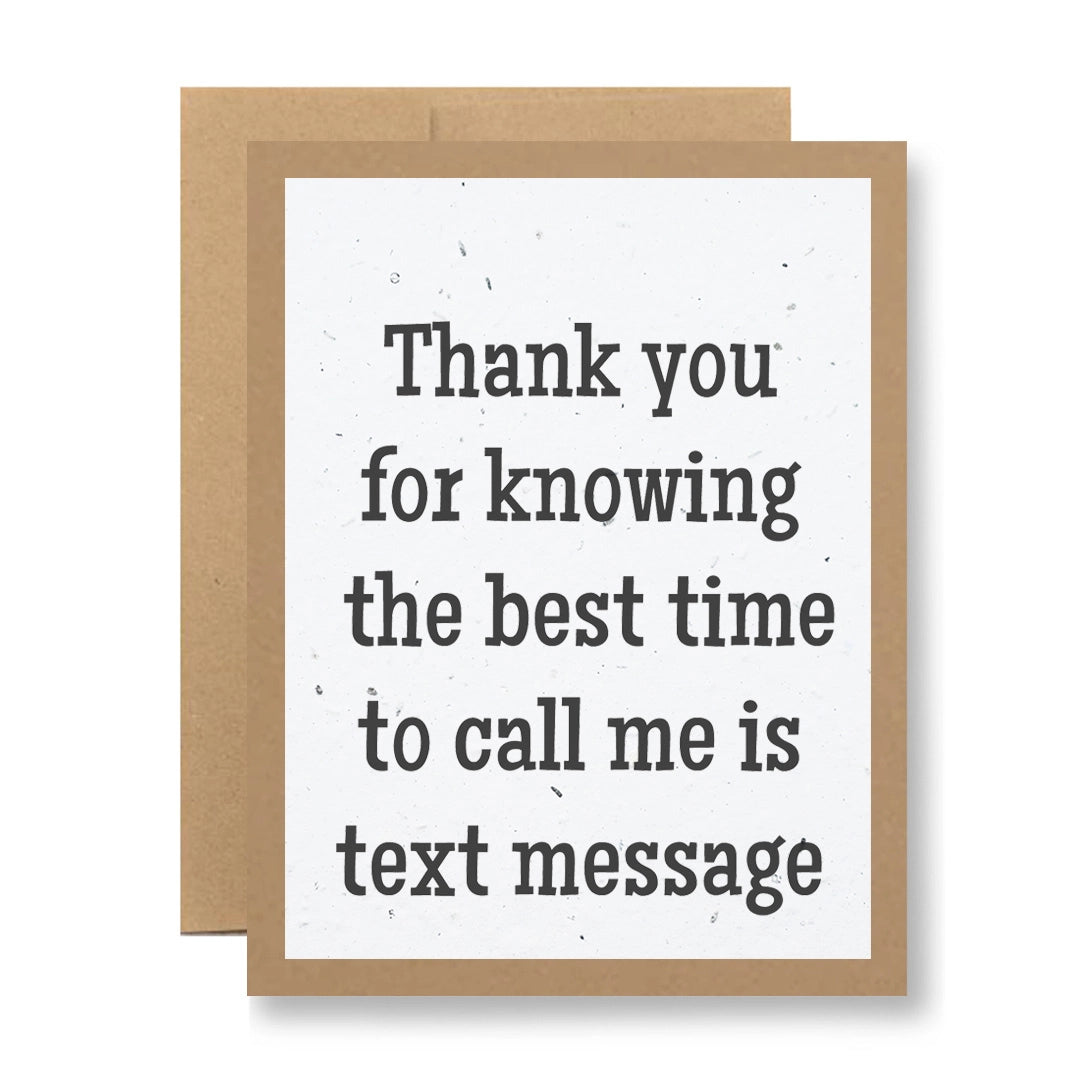 Text Message Plantable Greeting Card