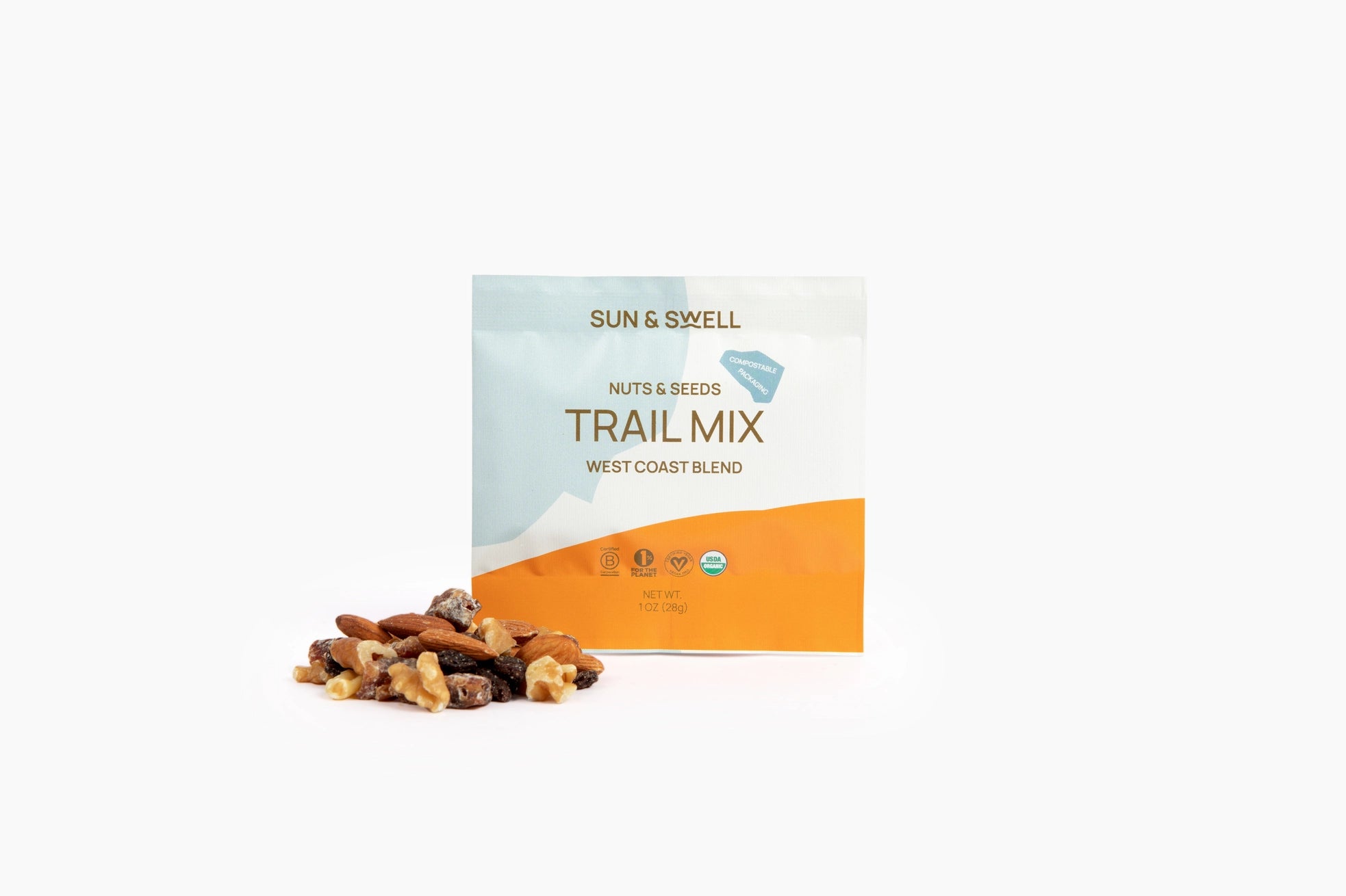 Organic Trail Mix in Compostable Packaging