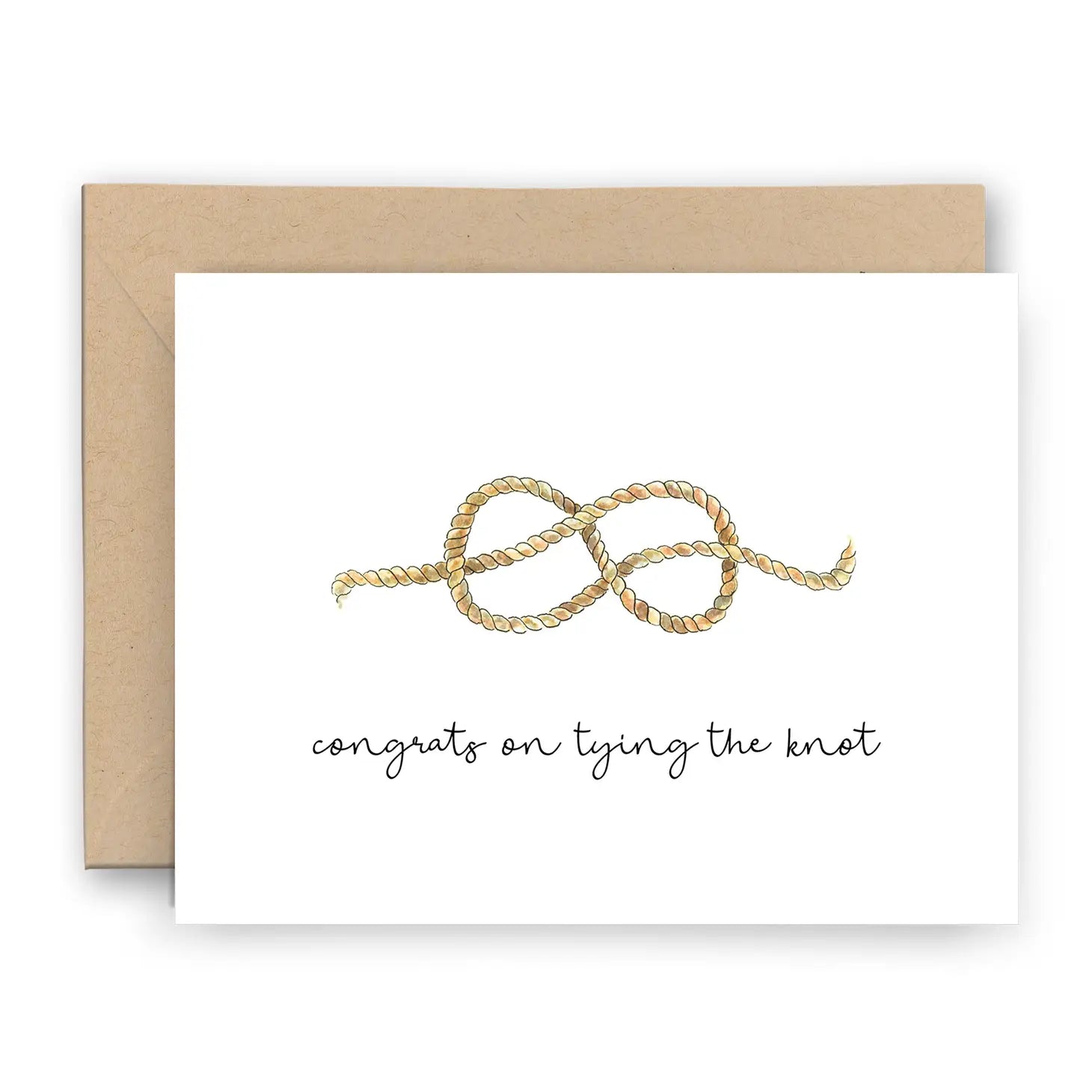 Tying The Knot Hand Drawn Greeting Card