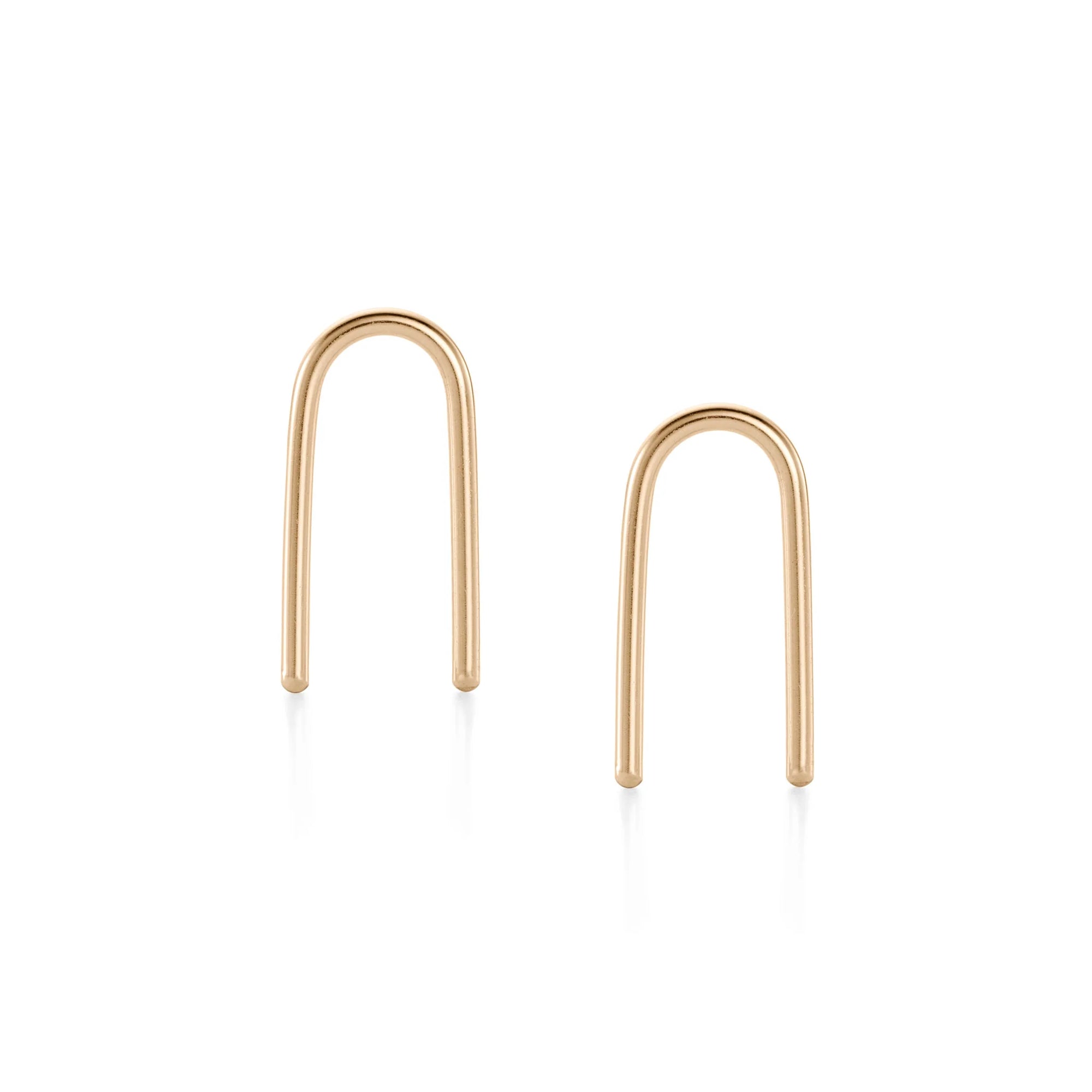 U-Shaped Gold Earrings by Baleen
