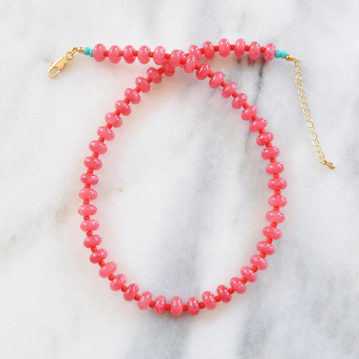 Gemstone and Glass Bead Necklaces
