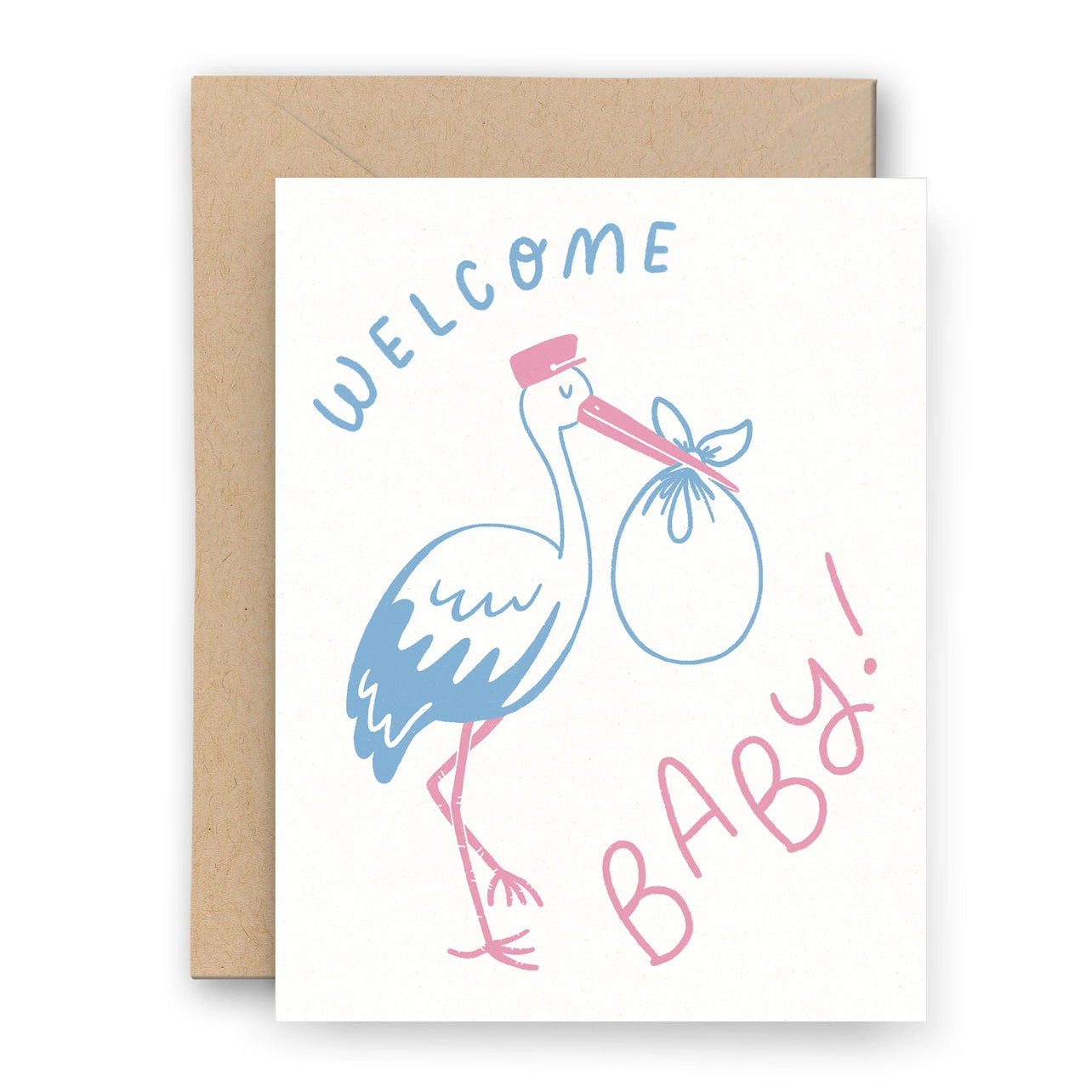 Welcome Baby Hand Drawn Greeting Card