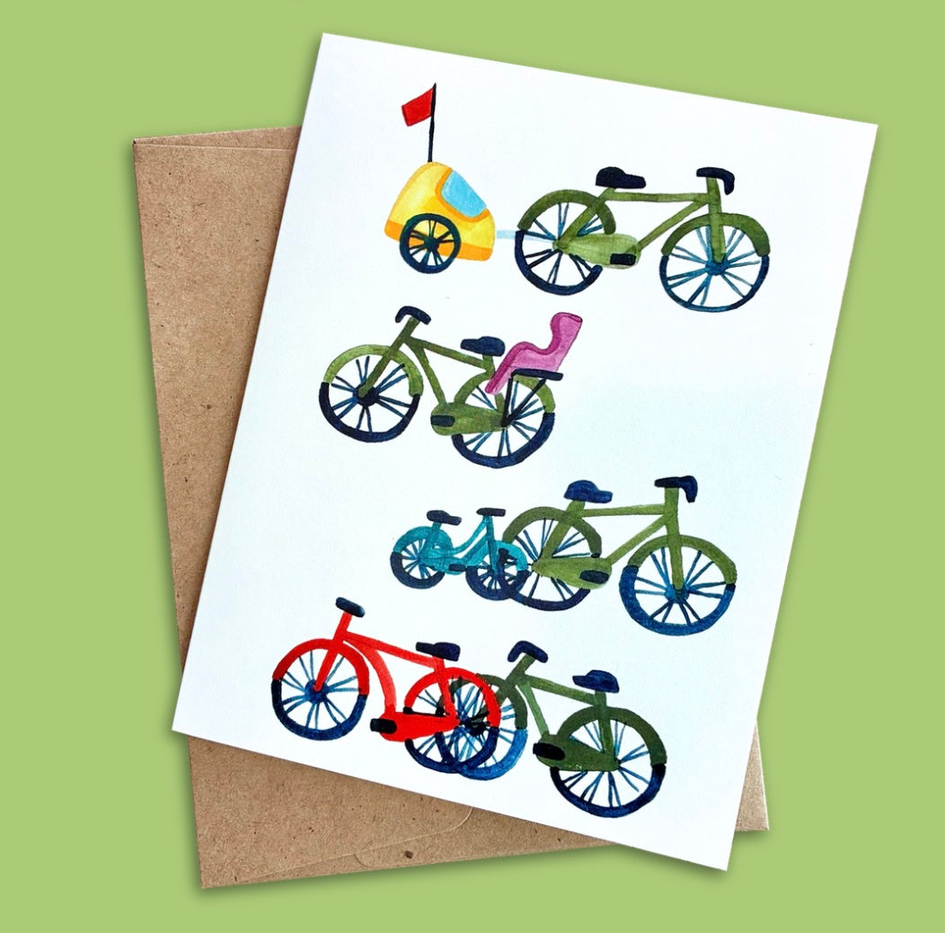 What a Ride Bicycle Card