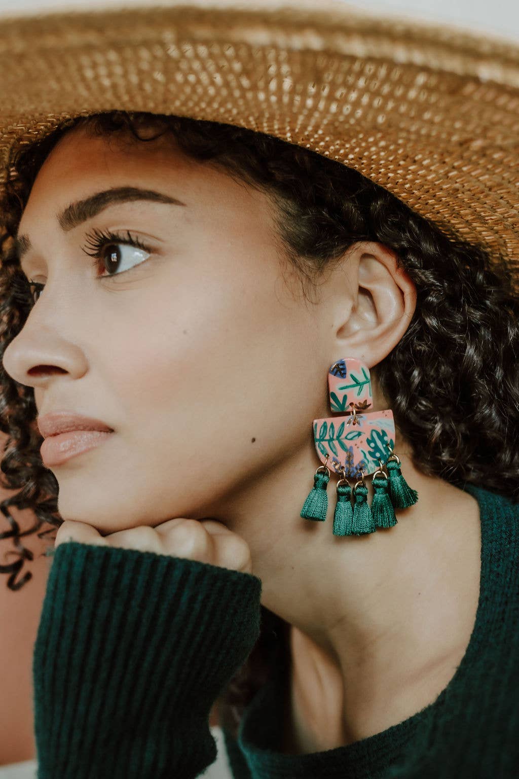 Palms Tassel Earrings