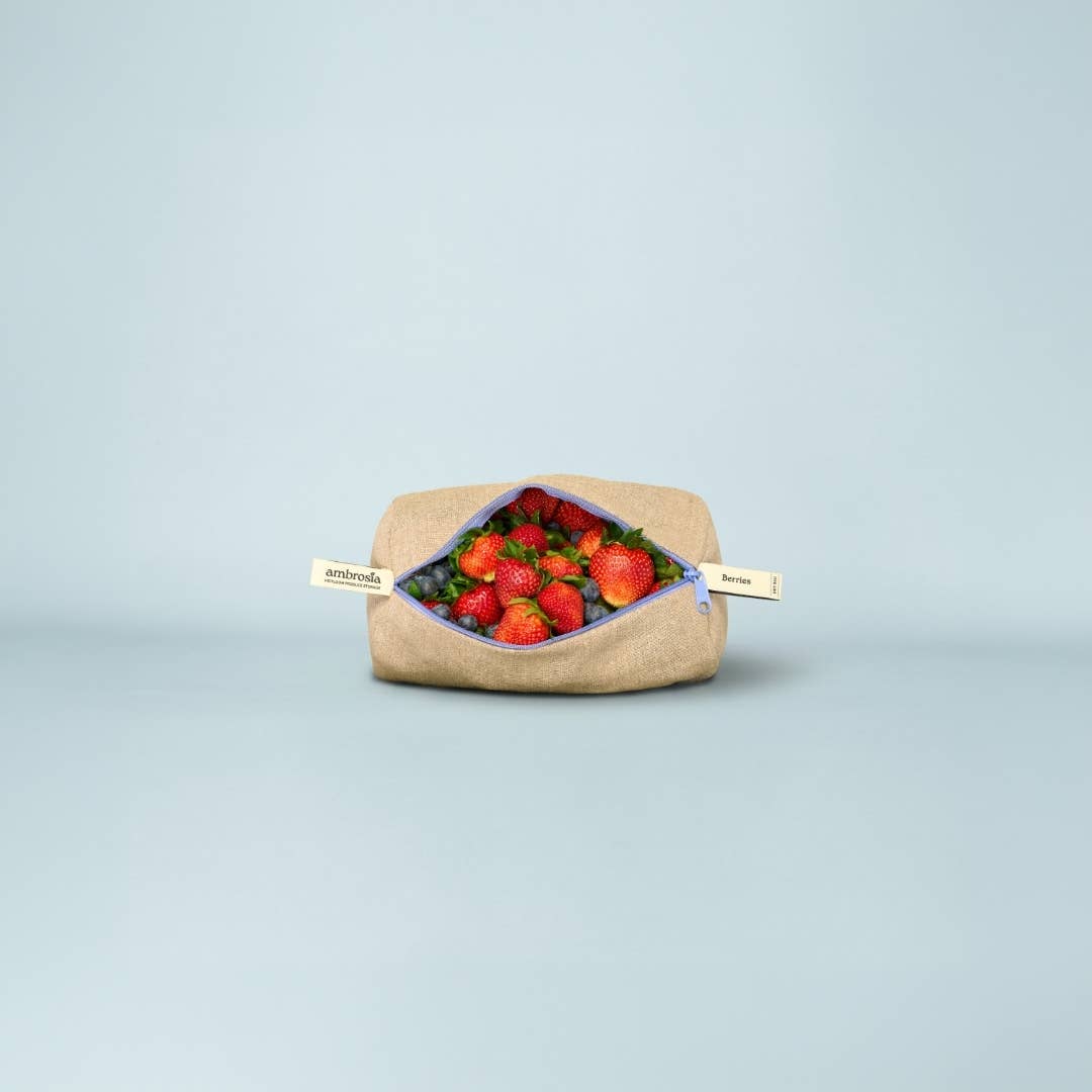 Handmade Reusable Linen Produce Storage Bags