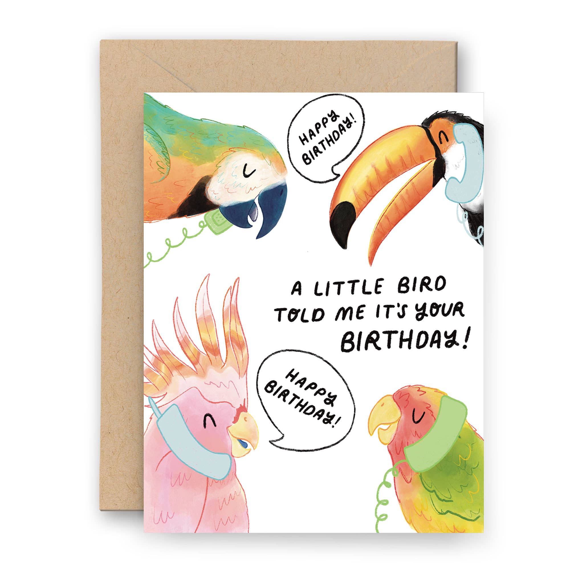 Little Bird Birthday Card