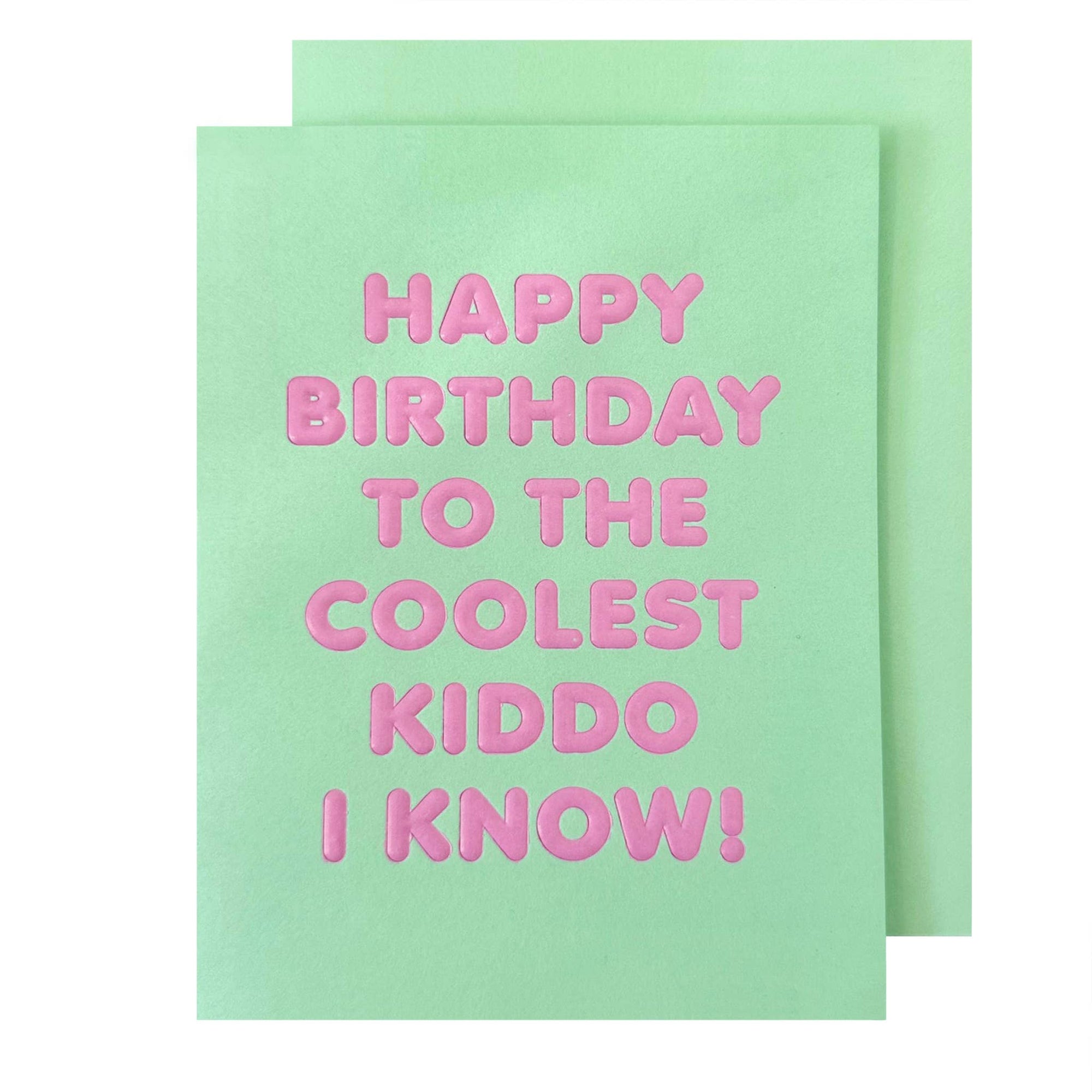 Coolest Kiddo Birthday Card