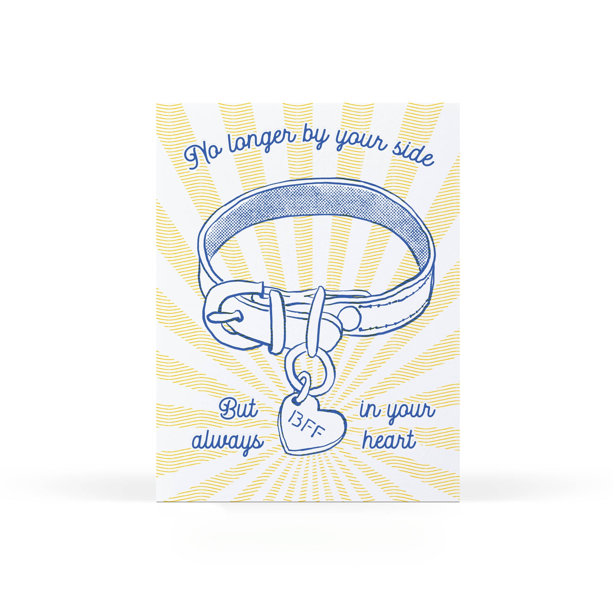 Pet Collar Sympathy Greeting Card