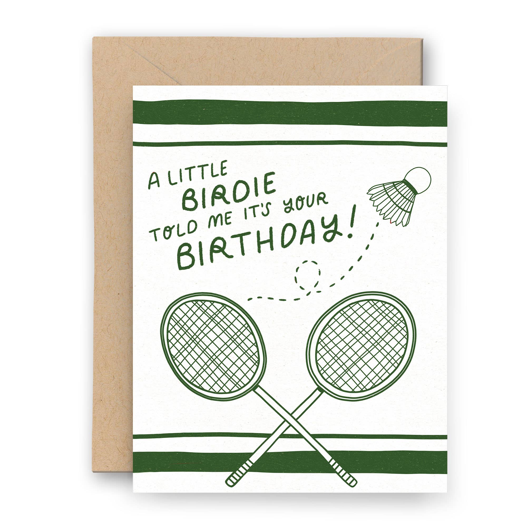 A Little Birdie Letterpress Birthday Card