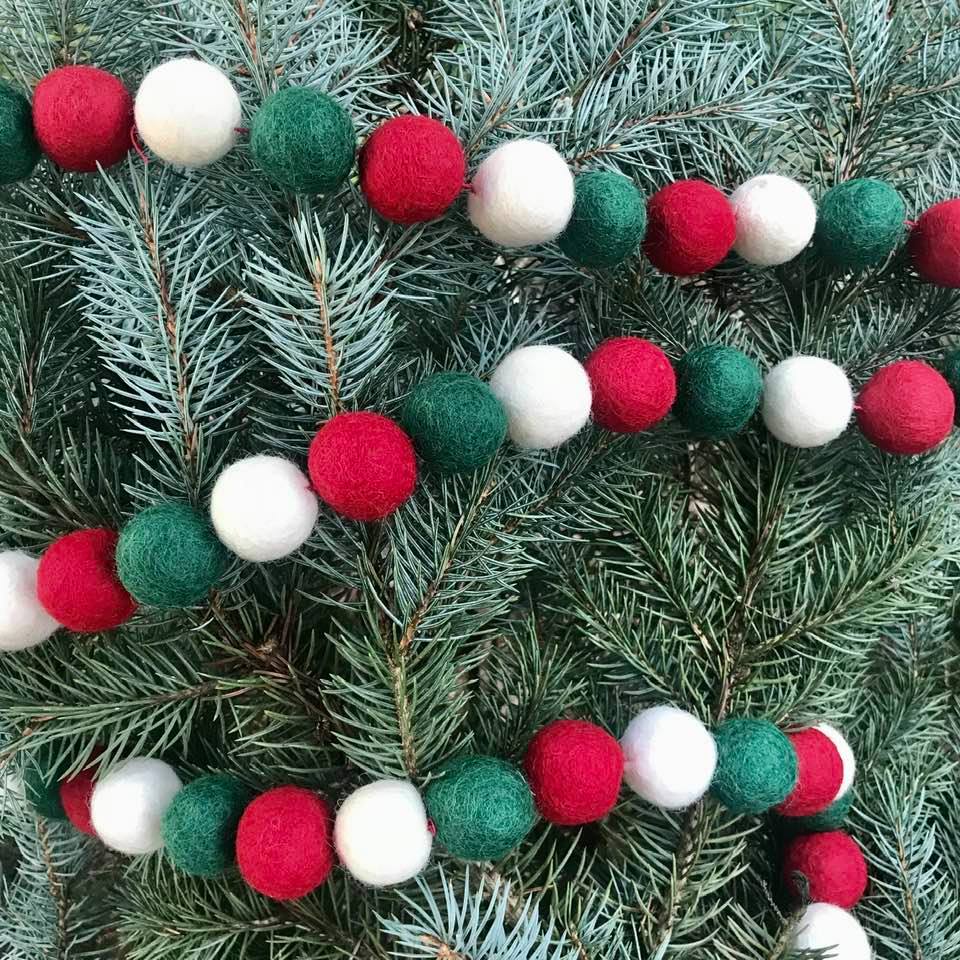 Felted Holiday Garlands