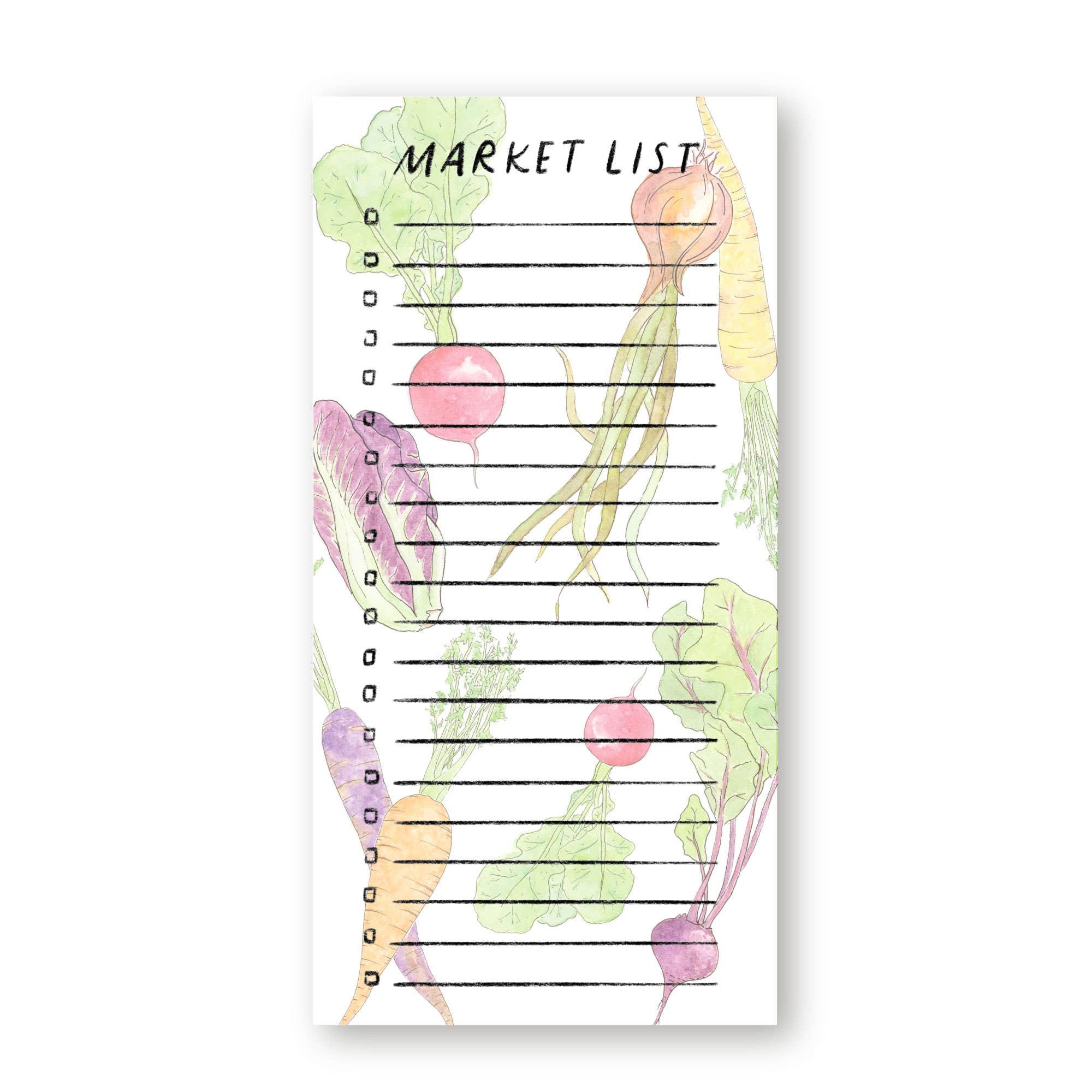 Veggie Market List Notepad