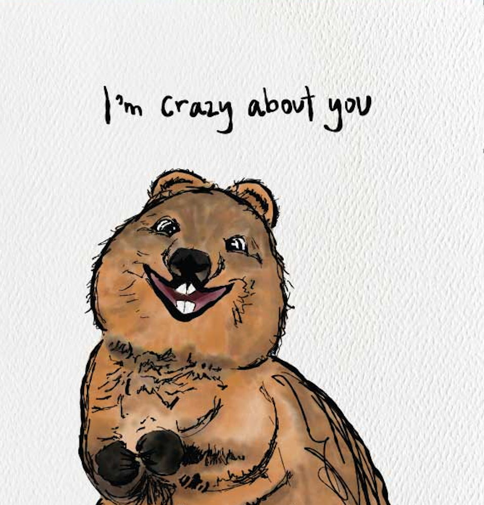 I'm Crazy About You Card
