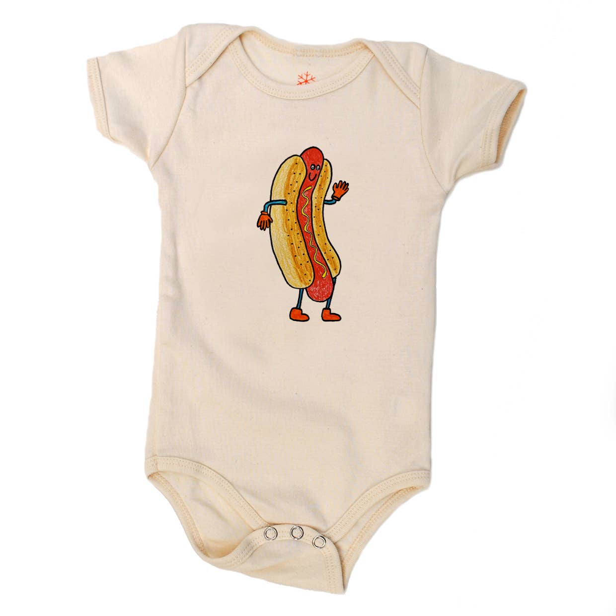 Hot Dog Organic Baby Onesie