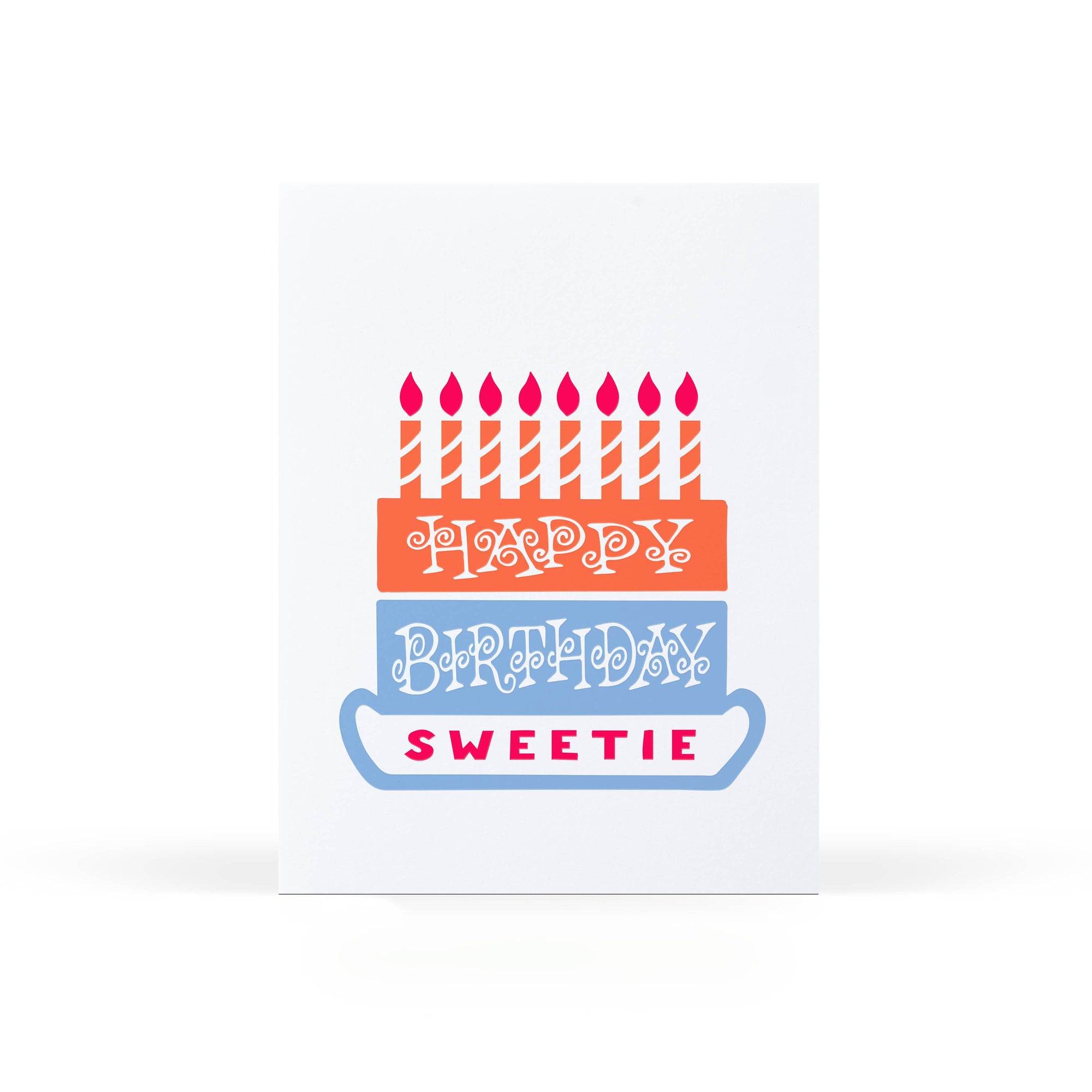 Happy Birthday Sweetie Letterpress Card