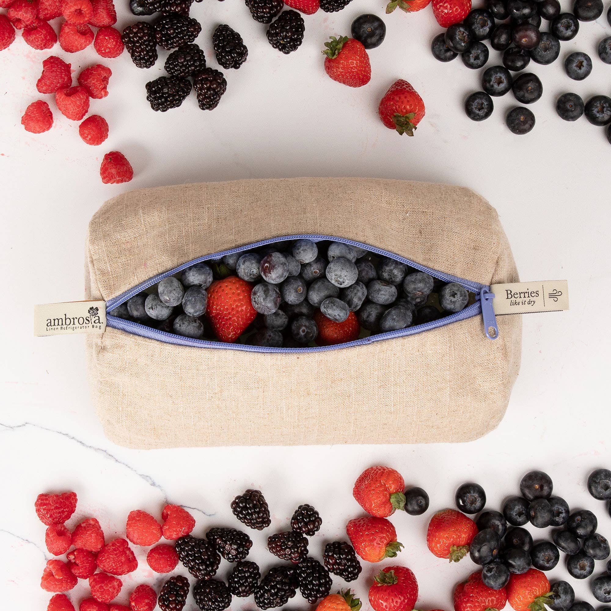 Handmade Reusable Linen Produce Storage Bags