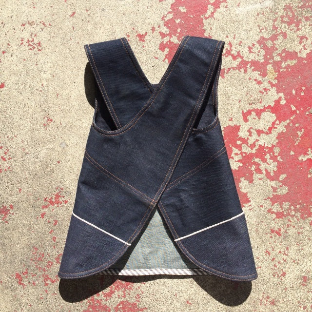 Yolotli Frieda Raw Denim Kid's Apron