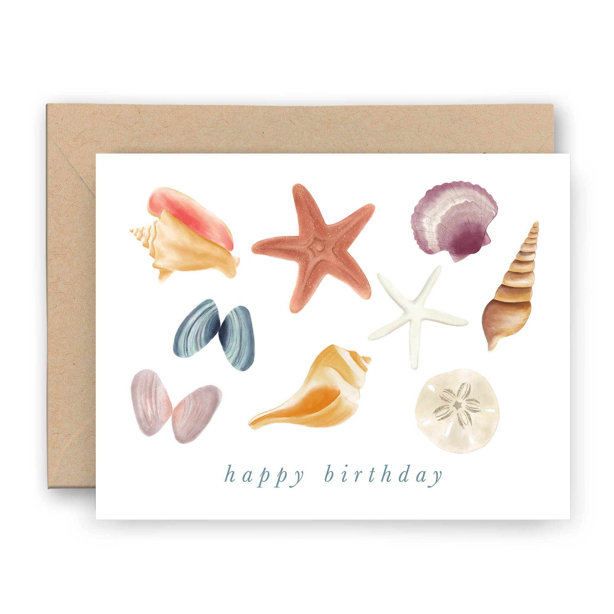 Seashells Birthday Card